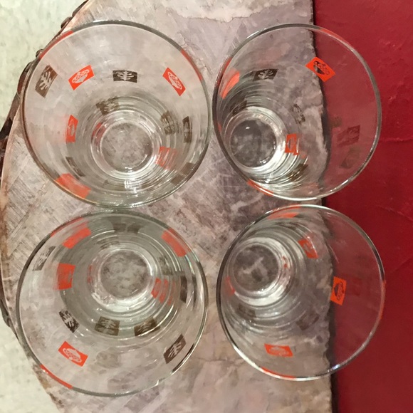 4 Retro Mid Century Modern Tumblers Glasses - Picture 5 of 9